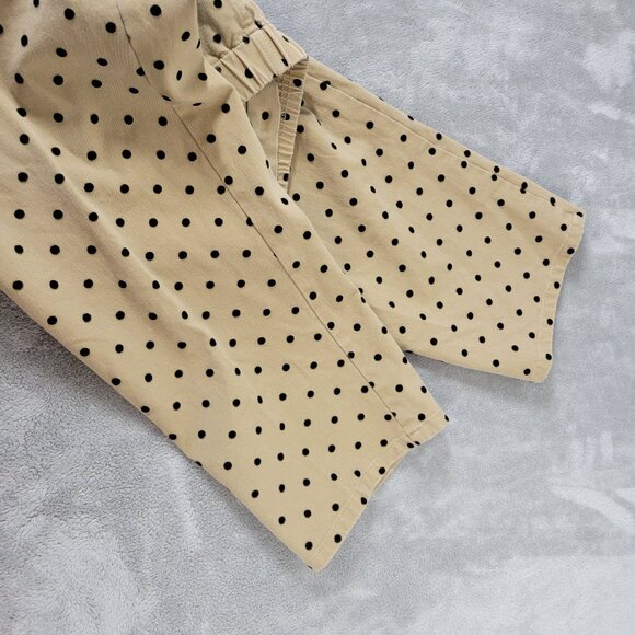 Isaac Mizrahi Live Womens 18WP Plus Capri Pants Tan White Polka Dot GEO28E - Picture 5 of 11